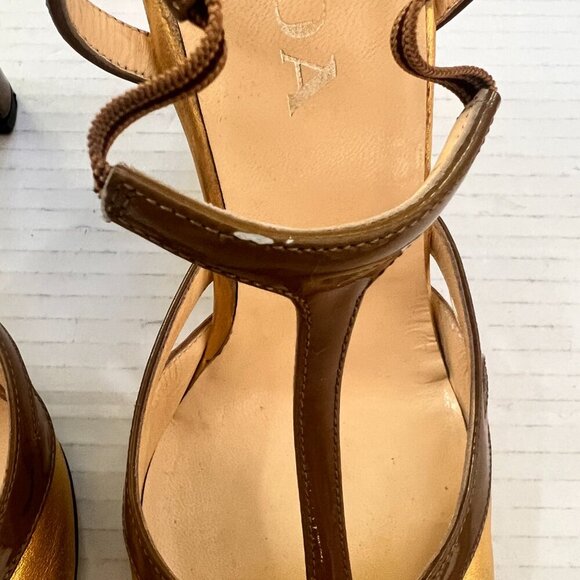 Vintage gold Prada heels size 38 - Picture 8 of 10